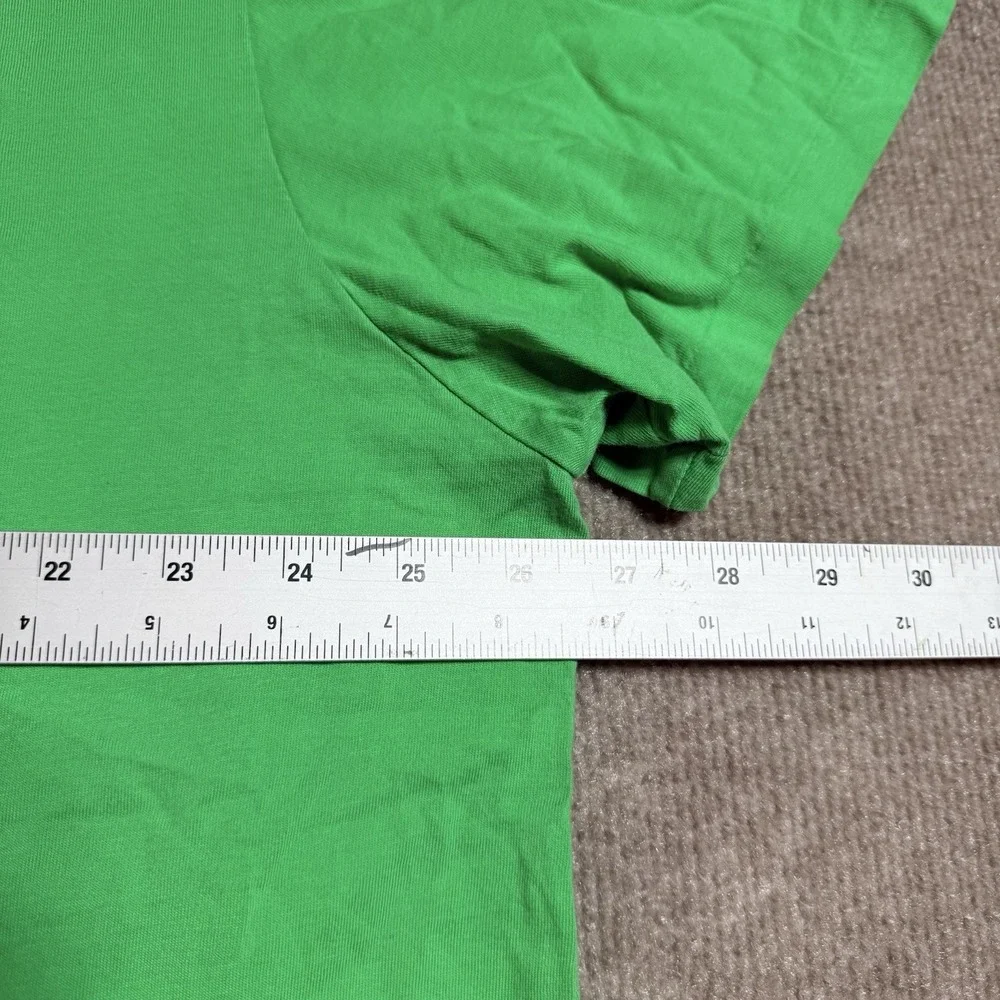 Polo‎ Ralph Lauren XXL Shirt Mens Green Pocket Tee Red Pony Logo Cotton 2XL